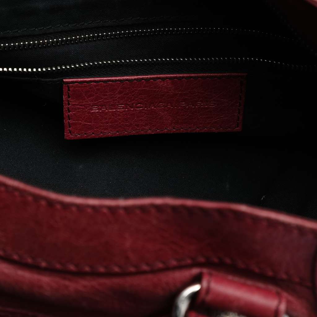 Balenciaga Lambskin Motocross Giant 12 Velo Satchel Red Leather Good condition - Box View