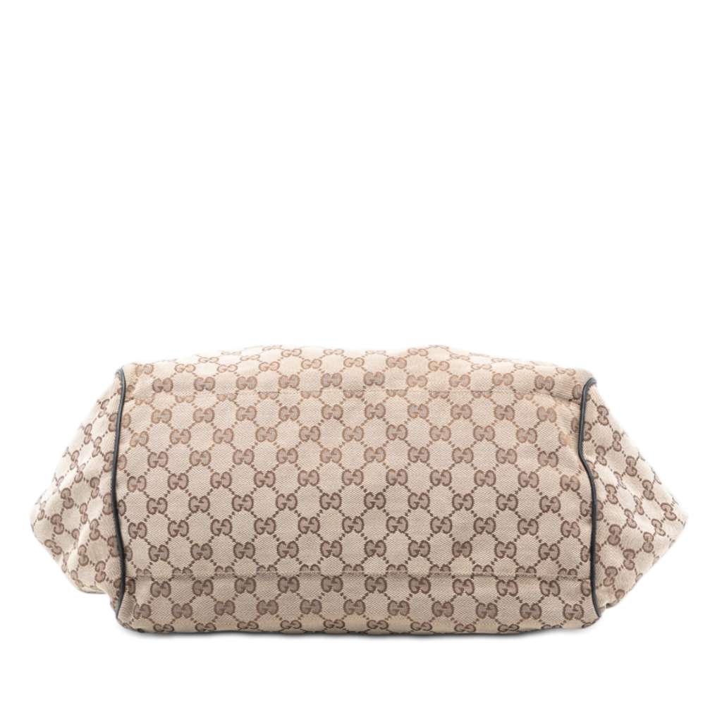 Gucci GG Canvas Sukey  Satchel Brown Canvas Good condition - Inside View