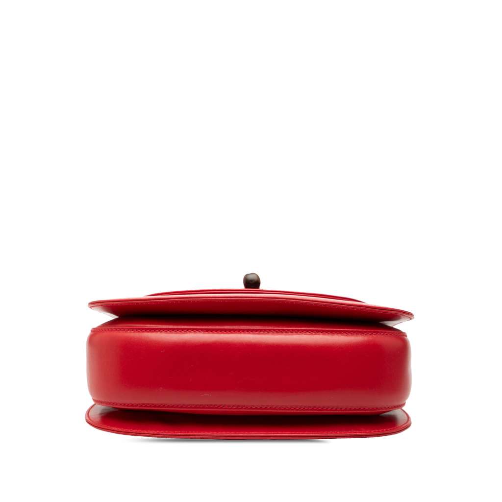 Gucci Small Calfskin Bamboo Night Red Leather Good condition - Inside View