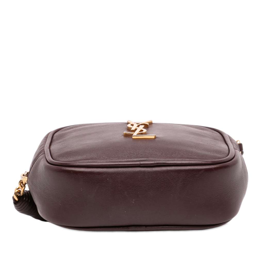 Saint Laurent Calfskin Monogram Blogger Bag Red Leather Good condition - Inside View