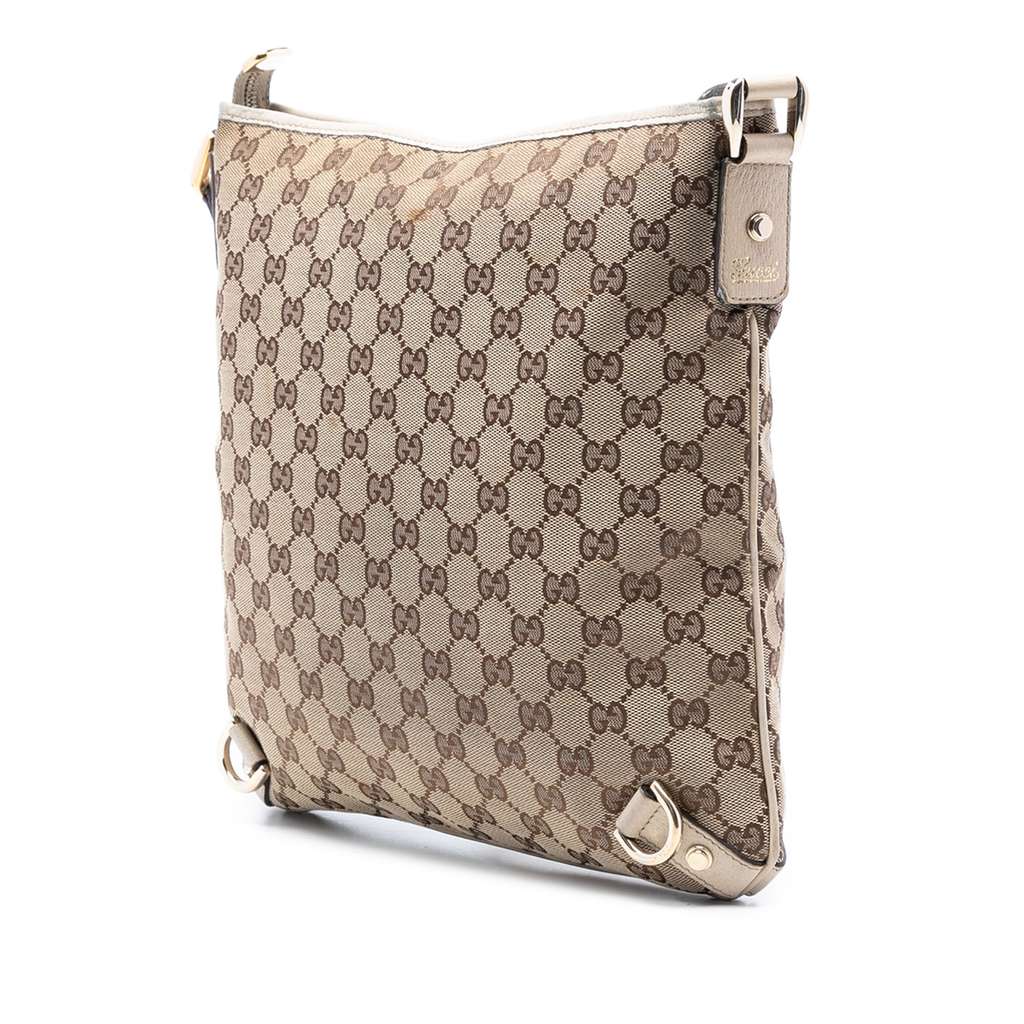Gucci GG Canvas Abbey D Ring Crossbody Brown Canvas Good condition - Back View