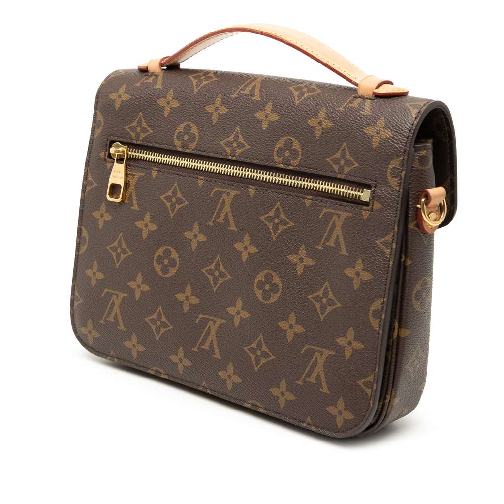 Louis Vuitton Monogram Pochette Metis Brown Good condition - Back View