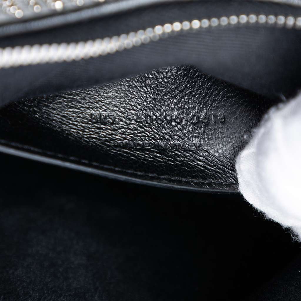 Saint Laurent Studded Calfskin Sac Coeur Heart Tassel Crossbody Black Leather Good condition - Box View