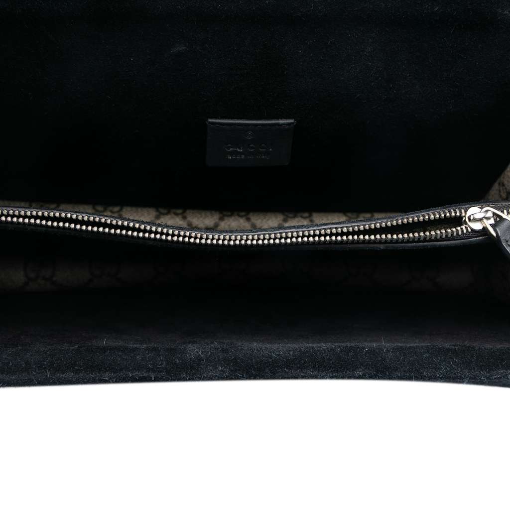 Gucci Medium GG Supreme Dionysus Shoulder Bag Brown Canvas Good condition - Model View