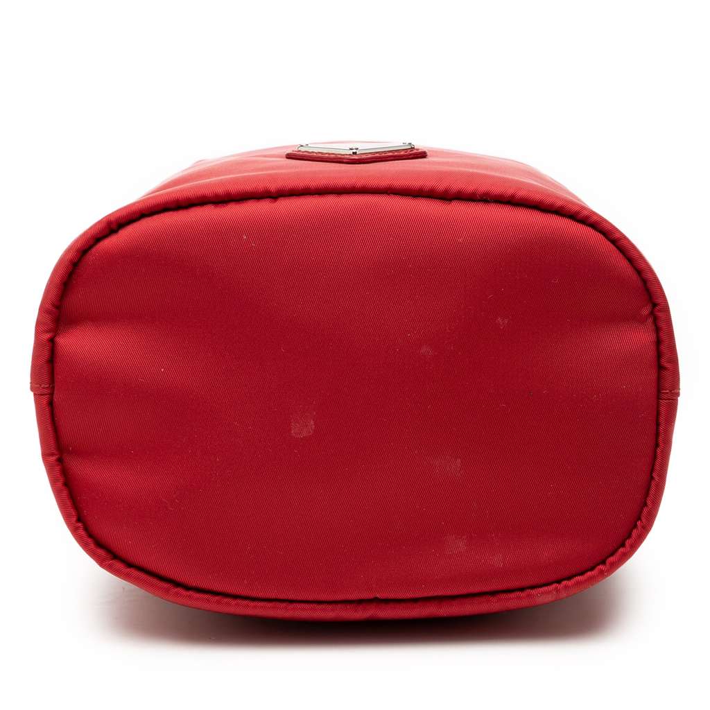 Prada Tessuto Drawstring Pouch Red Good condition - Inside View