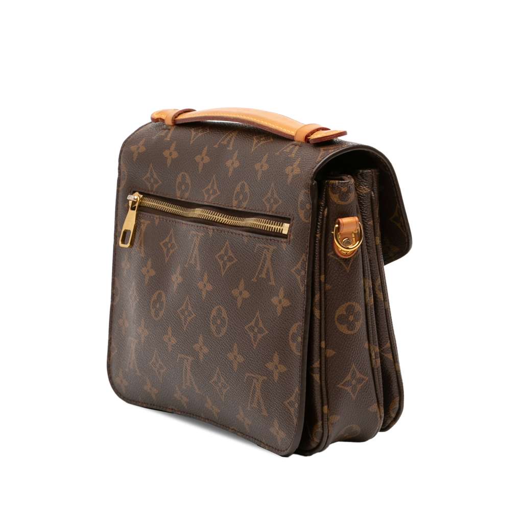 Louis Vuitton Monogram Pochette Metis Brown Good condition - Back View