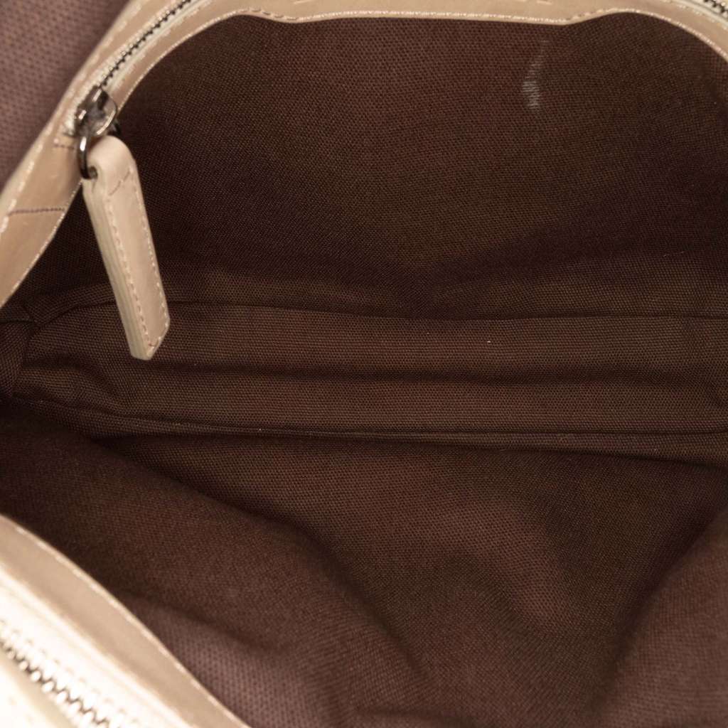 Burberry Small Smoke Check Coated Canvas Northfield Satchel Brown Canvas Good condition - Model View
