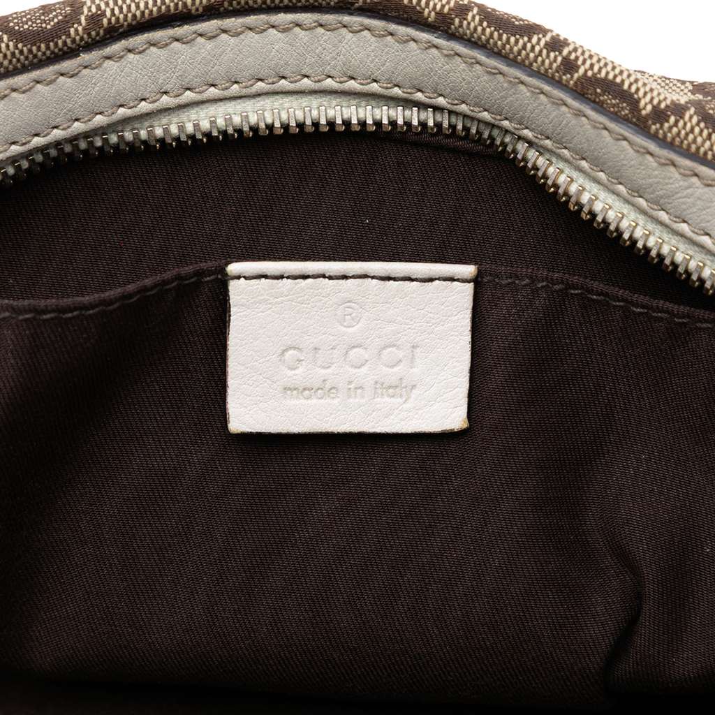 Gucci GG Canvas Trophy Shoulder Bag Brown Canvas Good condition - Box View