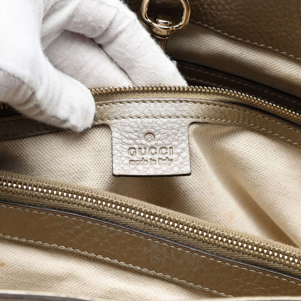 Gucci Medium GG Canvas Bella Tote Brown Canvas Good condition - Box View