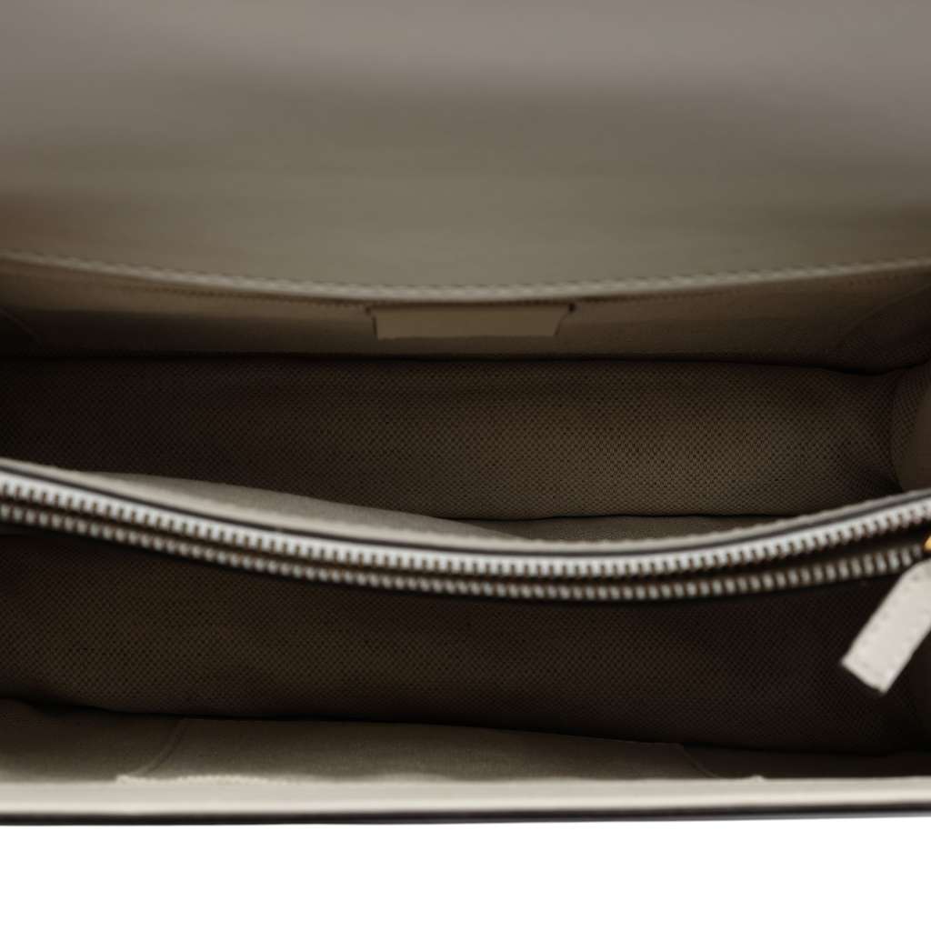 Gucci Medium Leather Bamboo Dionysus Web Satchel White Leather Good condition - Model View