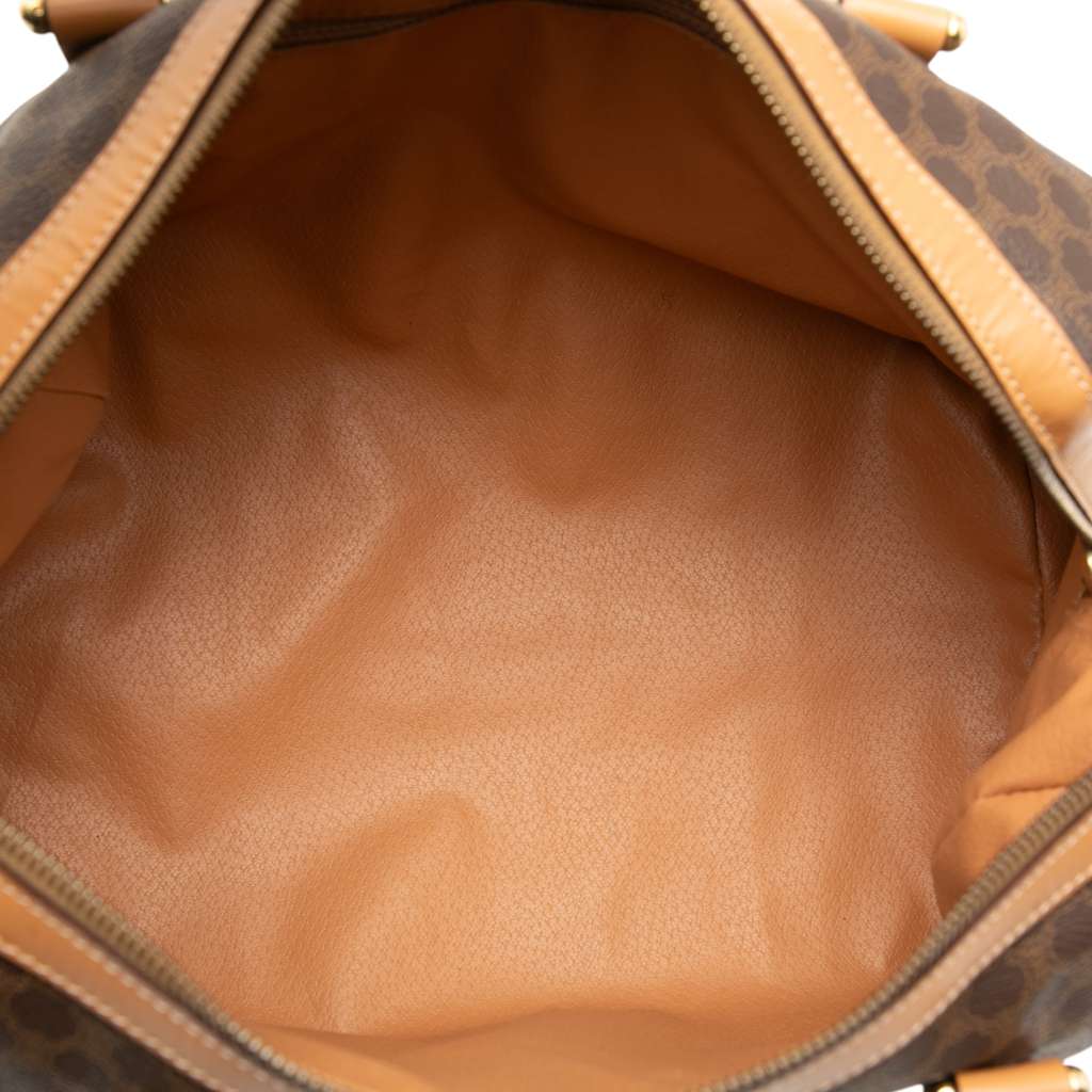 Celine Macadam Coated Canvas Boston Bag Brown Canvas Good condition - Model View