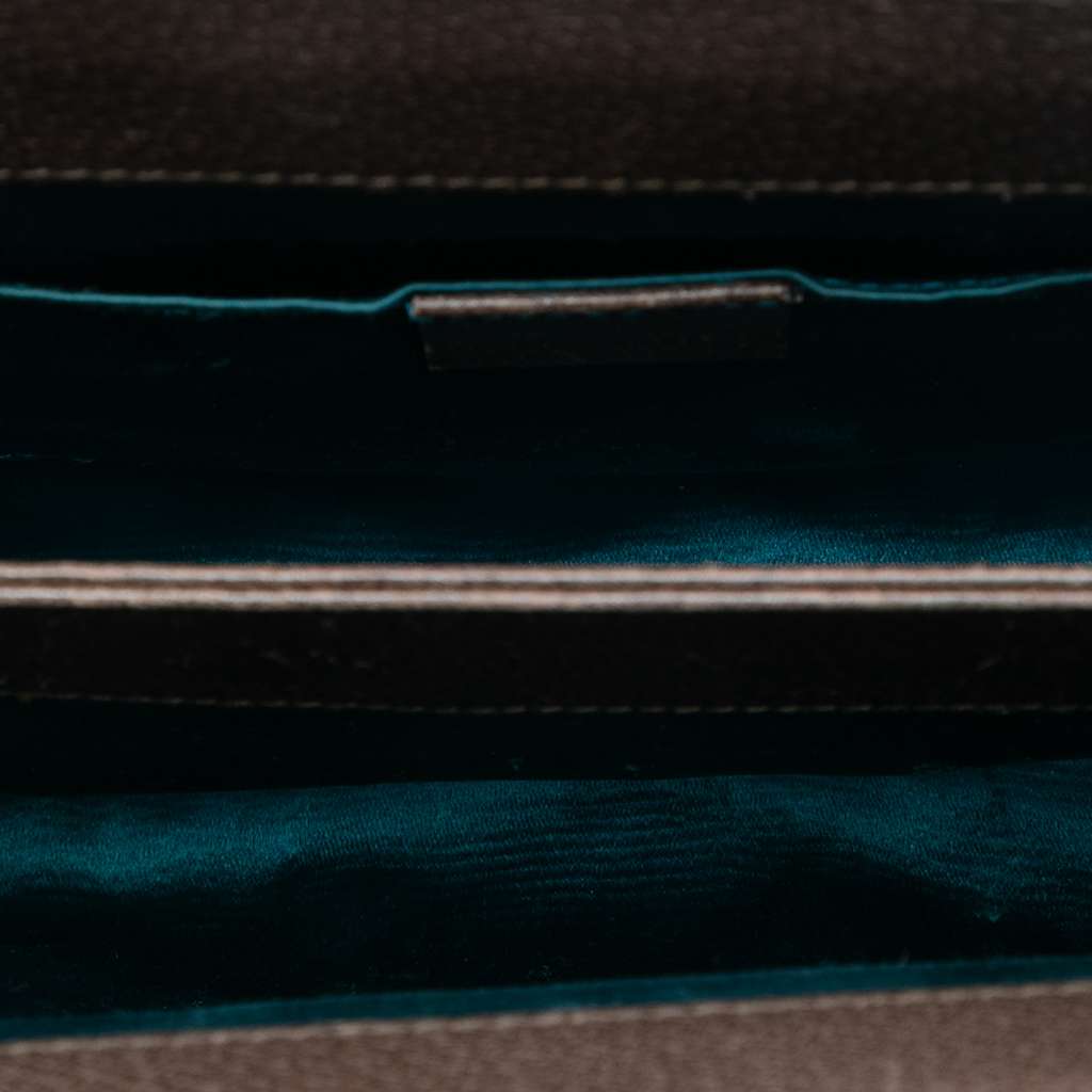 Gucci Small GG Supreme Web Ophidia Chain Crossbody Brown Canvas Good condition - Model View