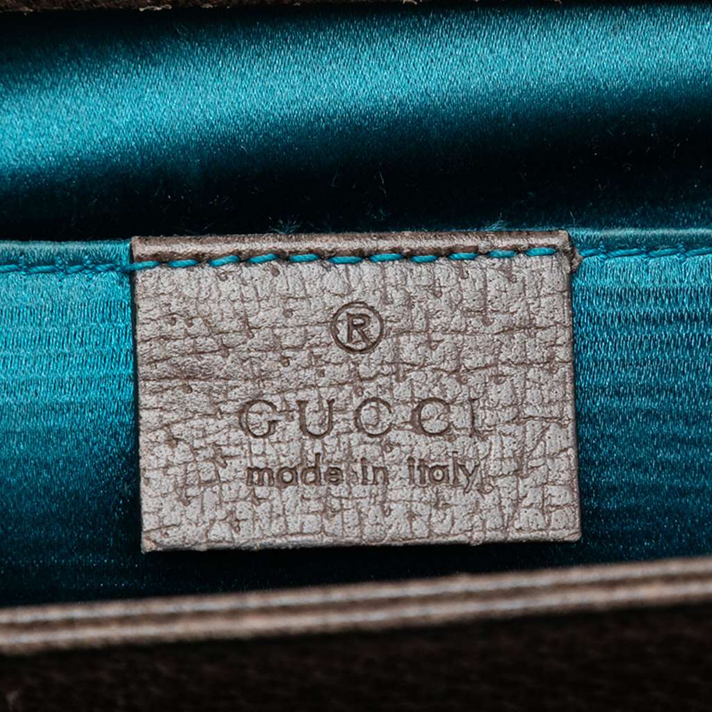 Gucci Small GG Supreme Web Ophidia Chain Crossbody Brown Canvas Good condition - Box View