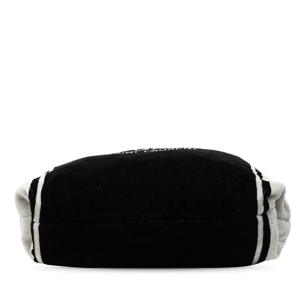 Saint Laurent Terry Cloth Rive Gauche Tote Black Cotton Good condition - Inside View
