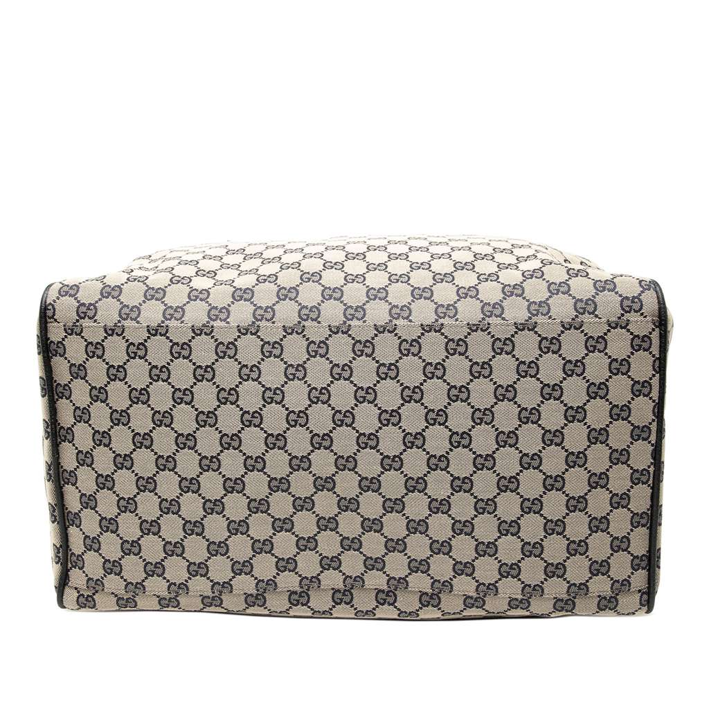 Gucci GG Canvas Web Travel Bag Brown Canvas Good condition - Inside View