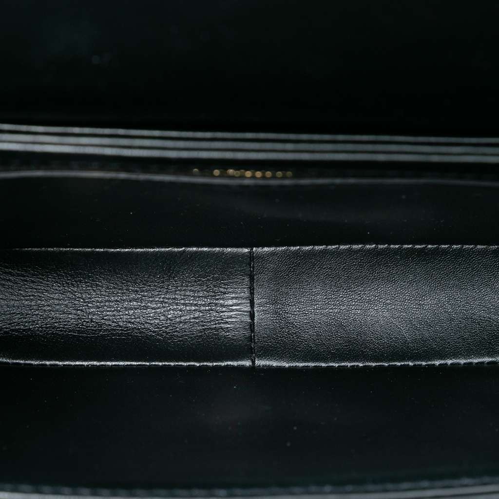 Celine Teen Shiny Calfskin Triomphe Crossbody Black Leather Good condition - Model View