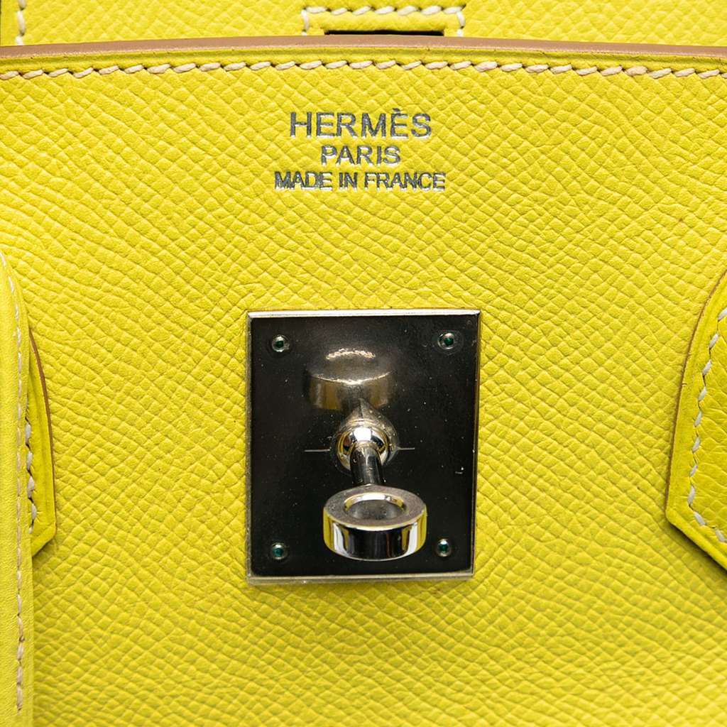 Hermès Epsom Verso Birkin Retourne 35 Yellow Leather Good condition - Box View