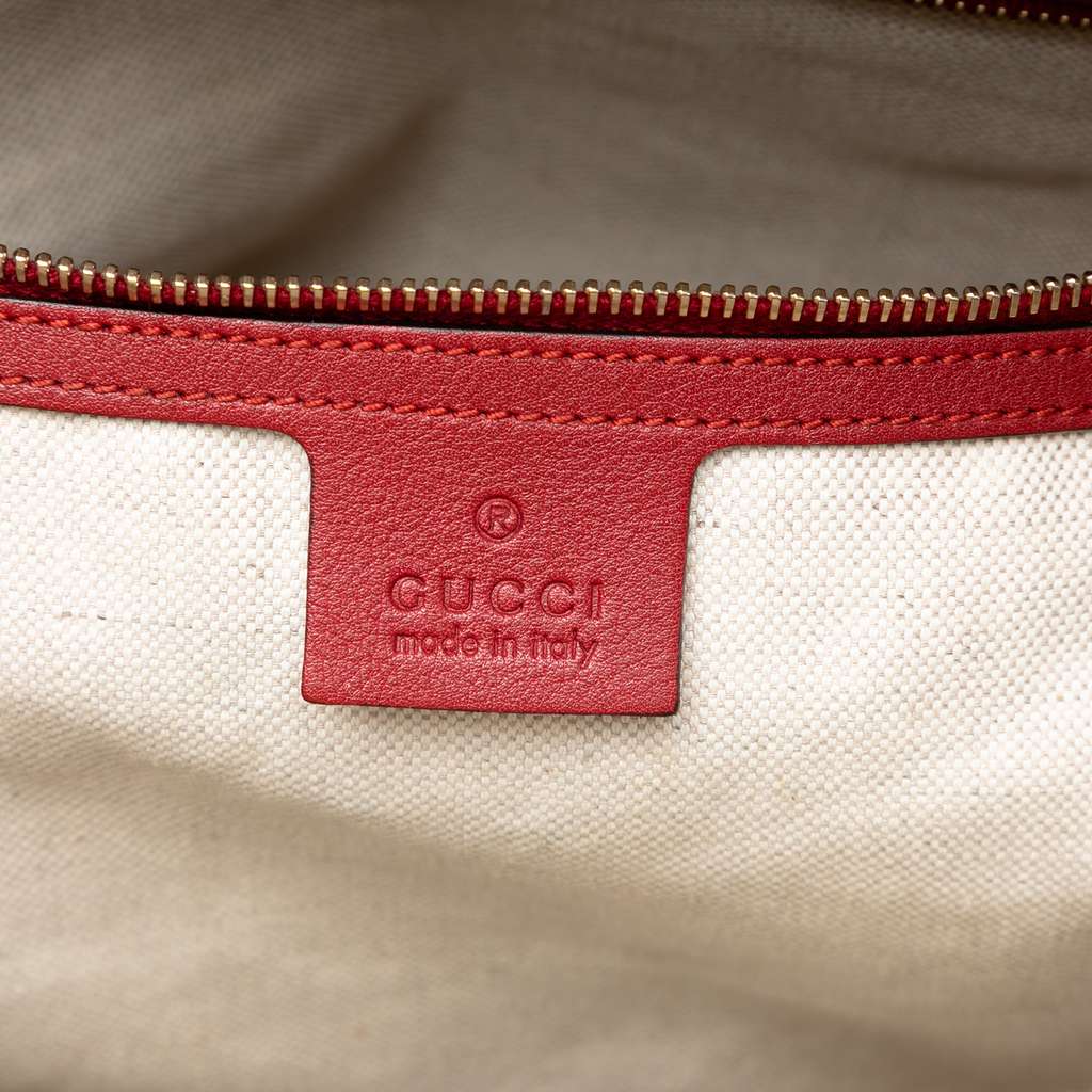 Gucci Large Microguccissima Patent Nice Dome Satchel Red Leather Good condition - Box View