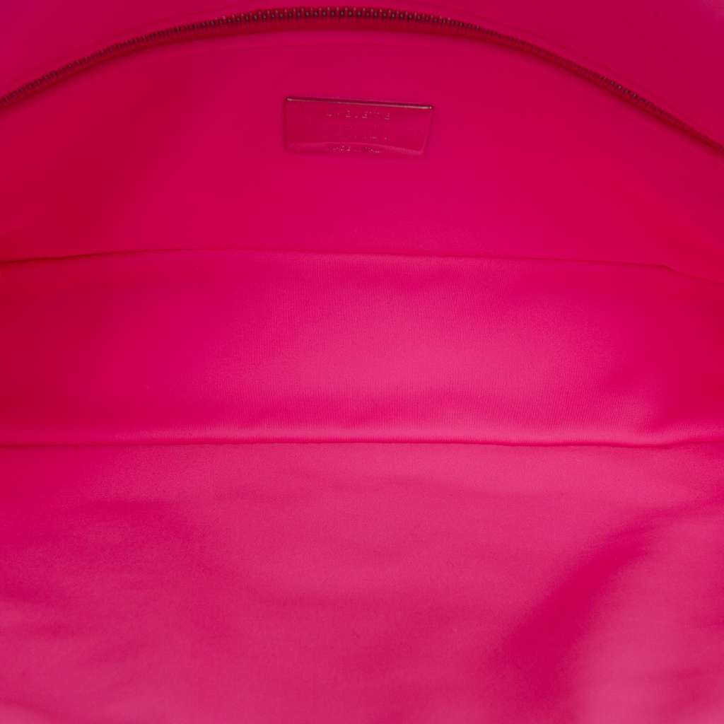 Fendi Medium Embossed Lycra Baguette Satchel Pink Polyester Good condition - Model View