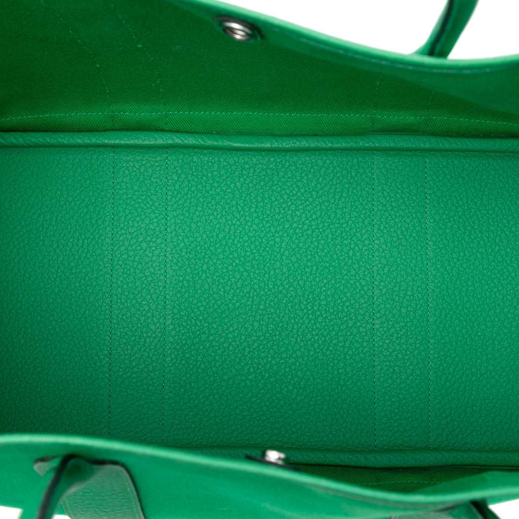 Hermès Toile and Negonda Garden Party 36 Green Canvas Good condition - Model View