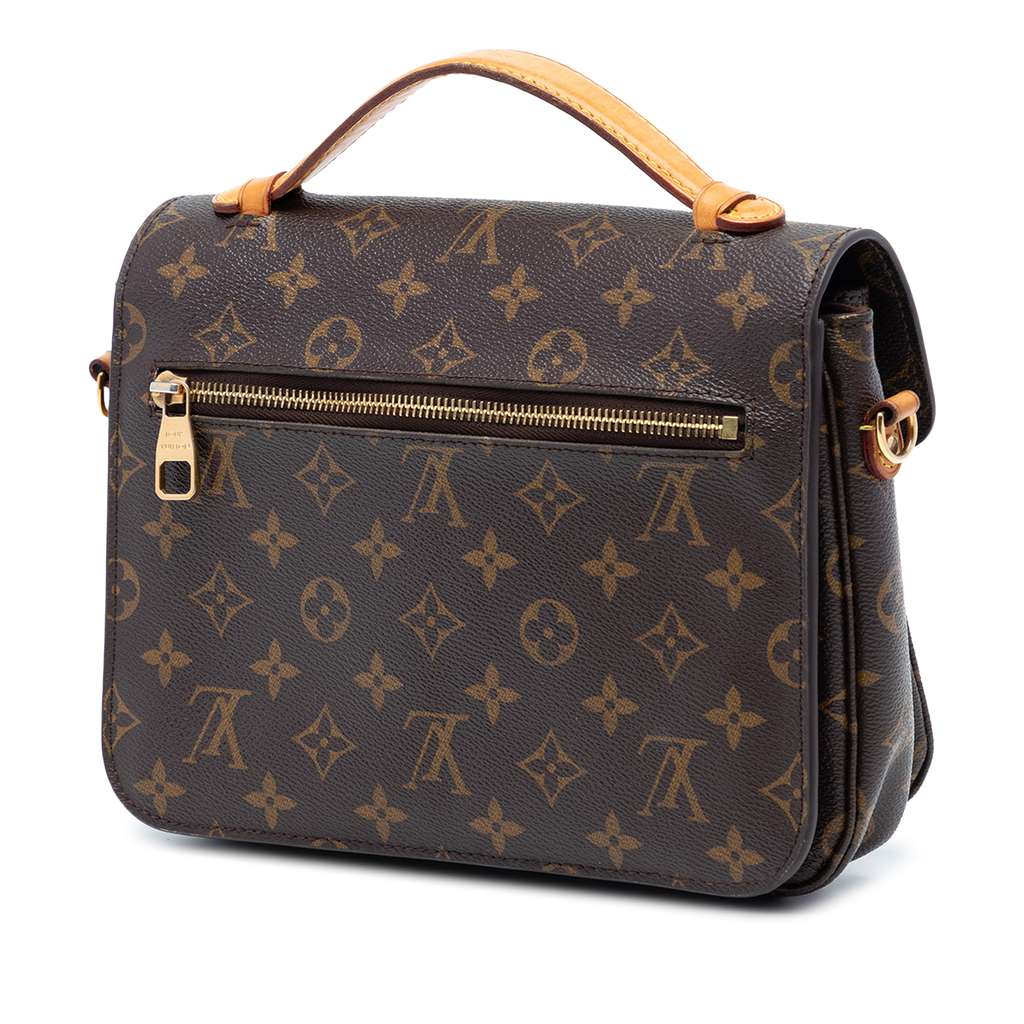 Louis Vuitton Monogram Pochette Metis Brown Good condition - Back View