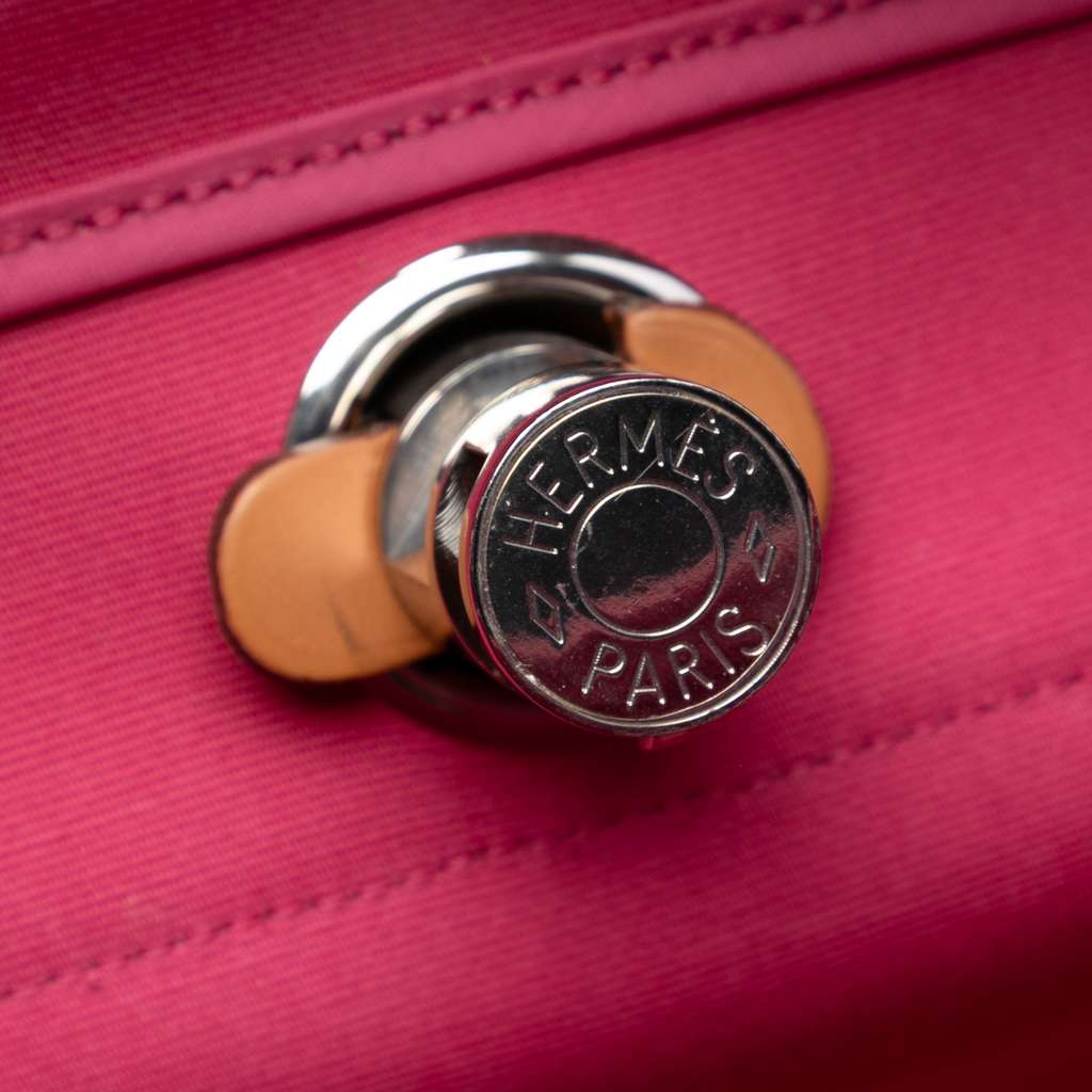 Hermès Toile Herbag Zip 39 Pink Canvas Good condition - Box View