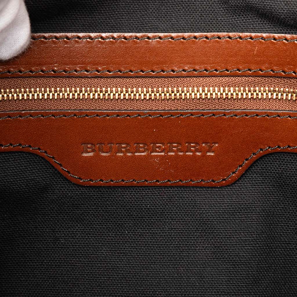Burberry House Check Canvas Canterbury Tote Brown Canvas Good condition - Box View