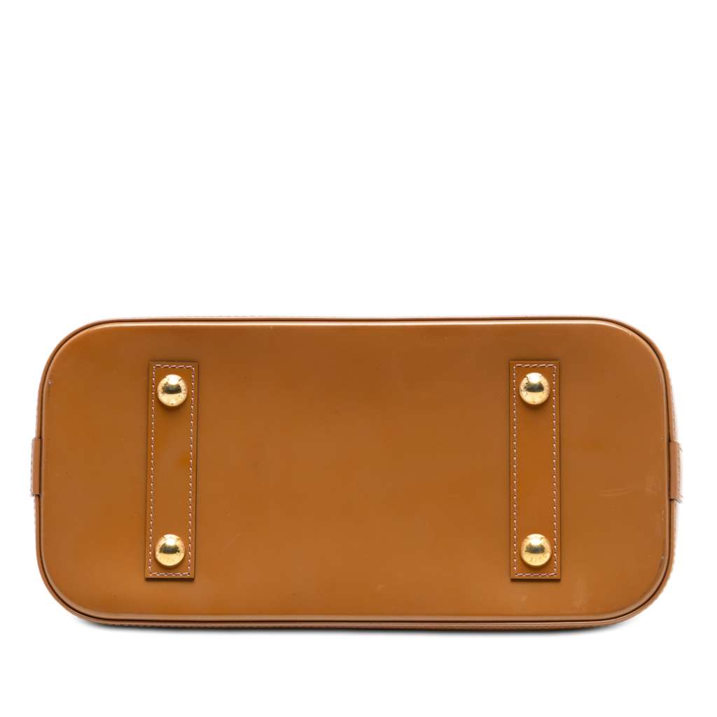 Louis Vuitton Monogram Vernis Alma PM Brown Leather Good condition - Inside View