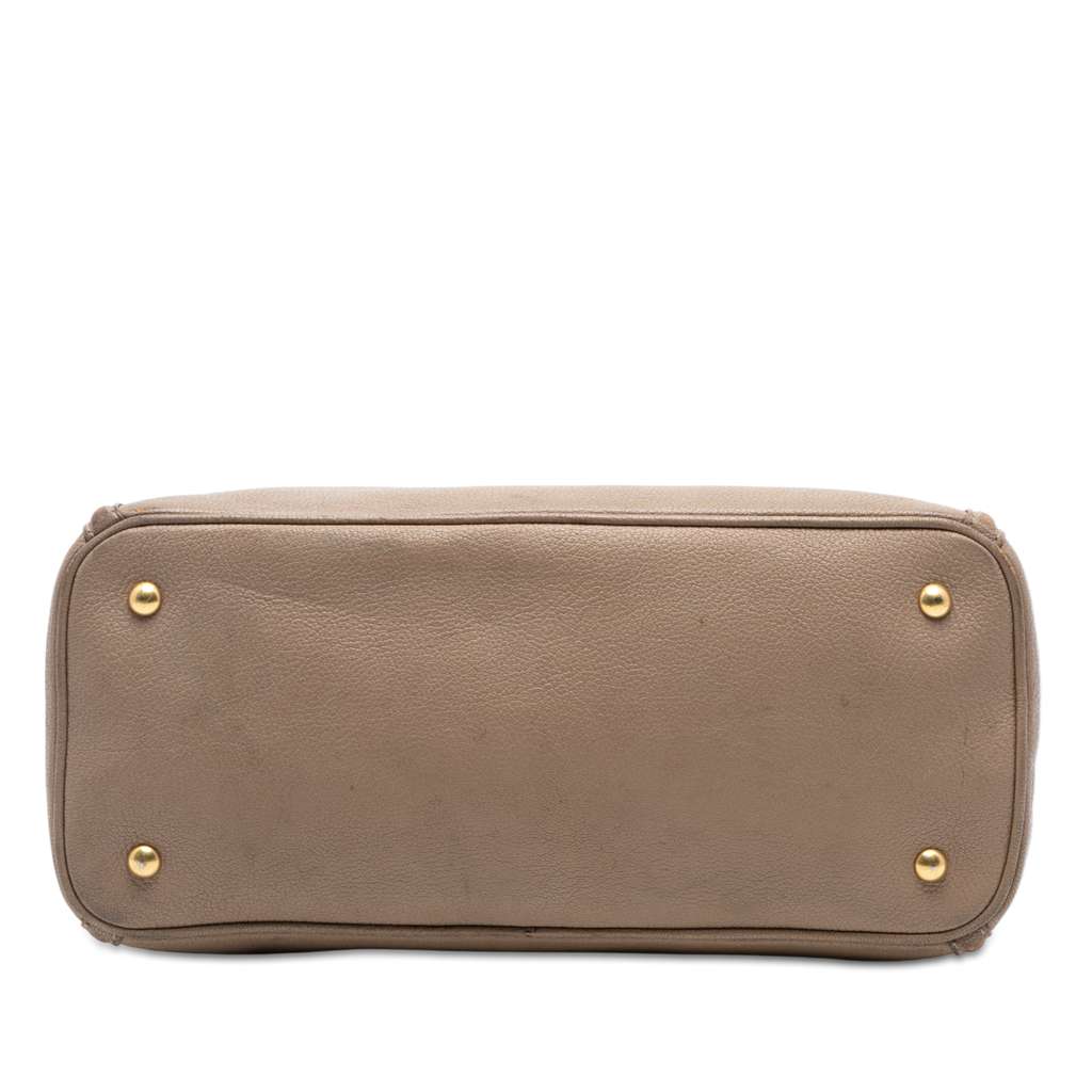 Miu Miu Leather Satchel Brown Leather Good condition - Inside View