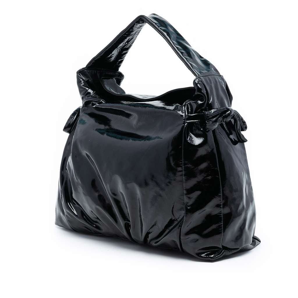 Gucci Patent Hysteria Tote Black Leather Good condition - Back View