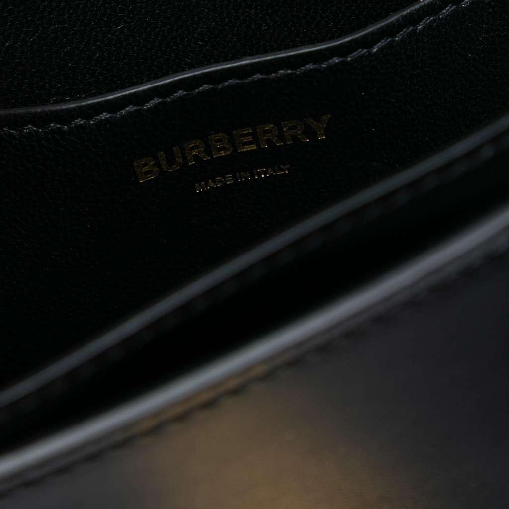 Burberry Leather TB Belt Bag Black Leather Good condition - Box View