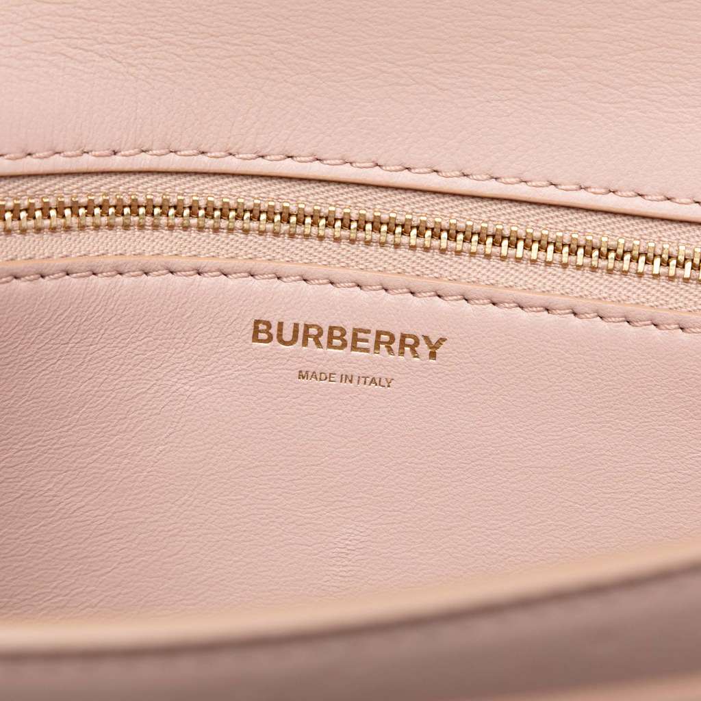 Burberry Medium Smooth Calfskin TB Monogram Crossbody Pink Leather Good condition - Box View