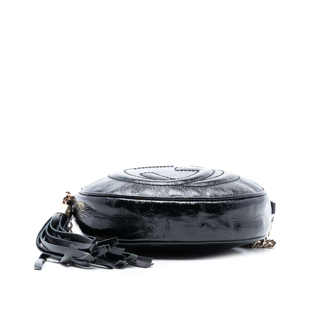 Gucci Mini Patent Soho Chain Bag Black Leather Good condition - Inside View