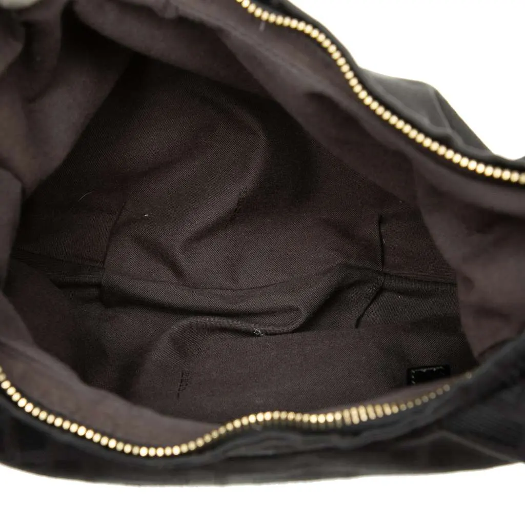 Fendi Zucca Canvas Chef Chain Hobo Bag Brown Canvas Very good - Model View