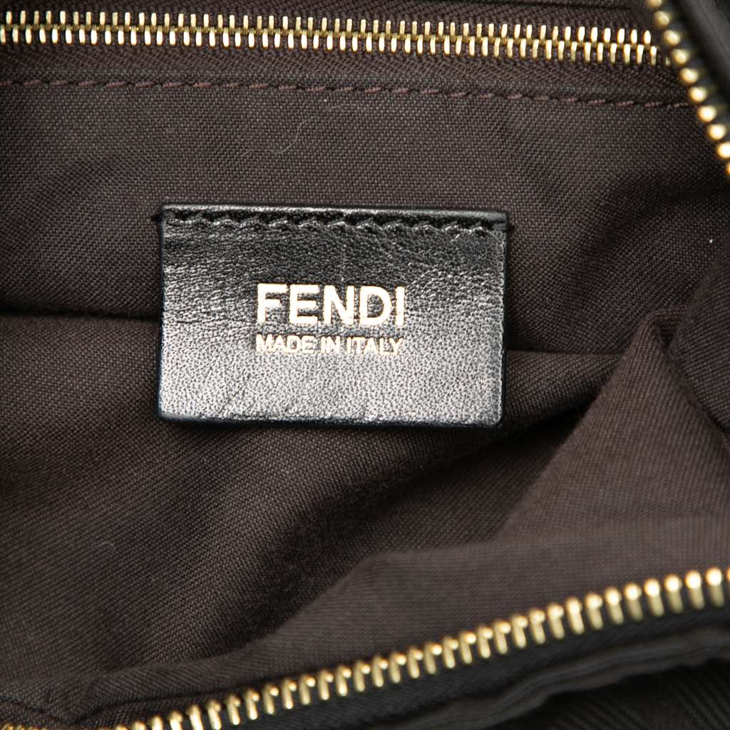 Fendi Zucca Canvas Chef Chain Hobo Bag Brown Canvas Good condition - Box View