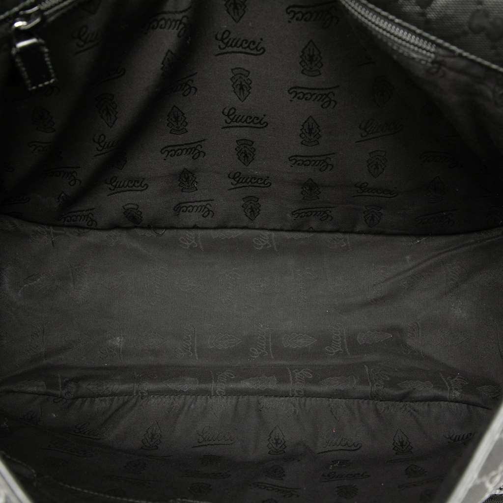 Gucci GG Imprime Messenger Bag Black Canvas Good condition - Model View