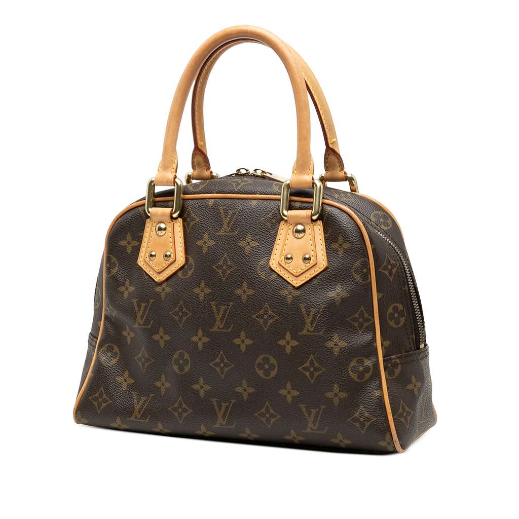 Louis Vuitton Monogram Manhattan PM Brown Good condition - Back View
