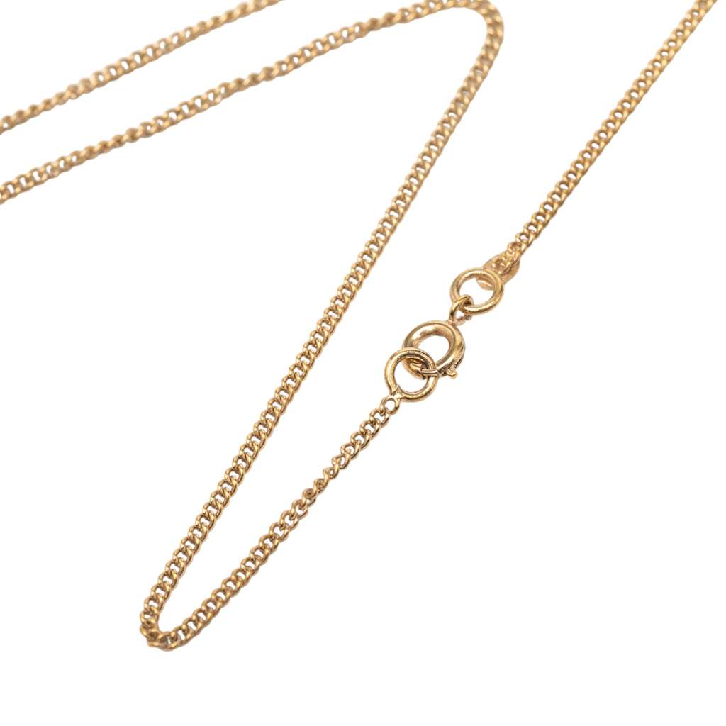 Chanel Gold Plated CC Faux Pearl Pendant Necklace Gold Metal Good condition - Box View