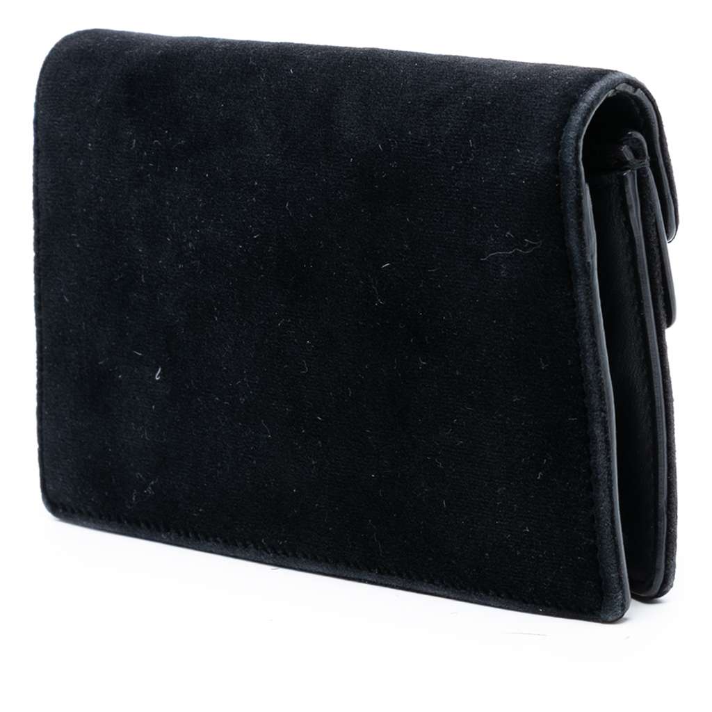 Gucci Mini Velvet Dionysus Crossbody Black Velvet Good condition - Back View