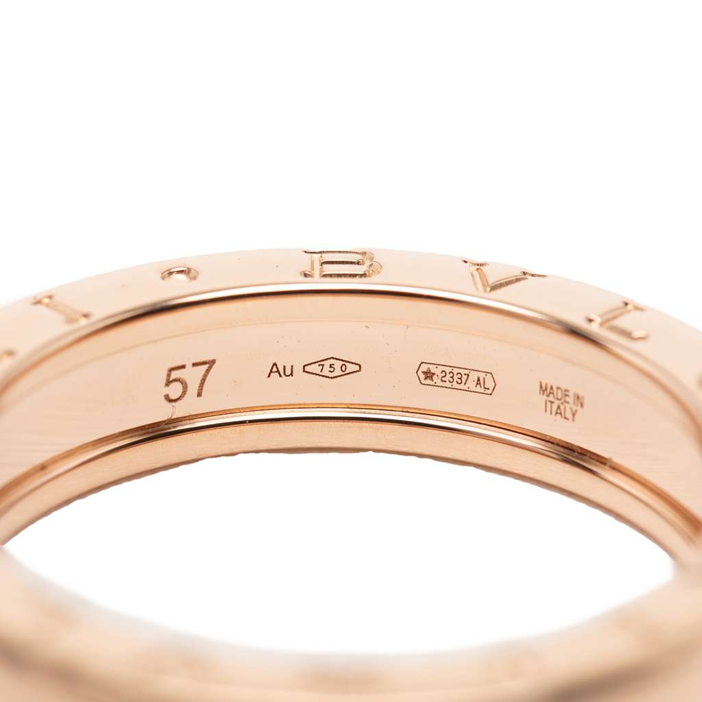 Bvlgari 18K Rose Gold B.Zero1 One Band Ring Pink Rose Gold Good condition - Box View