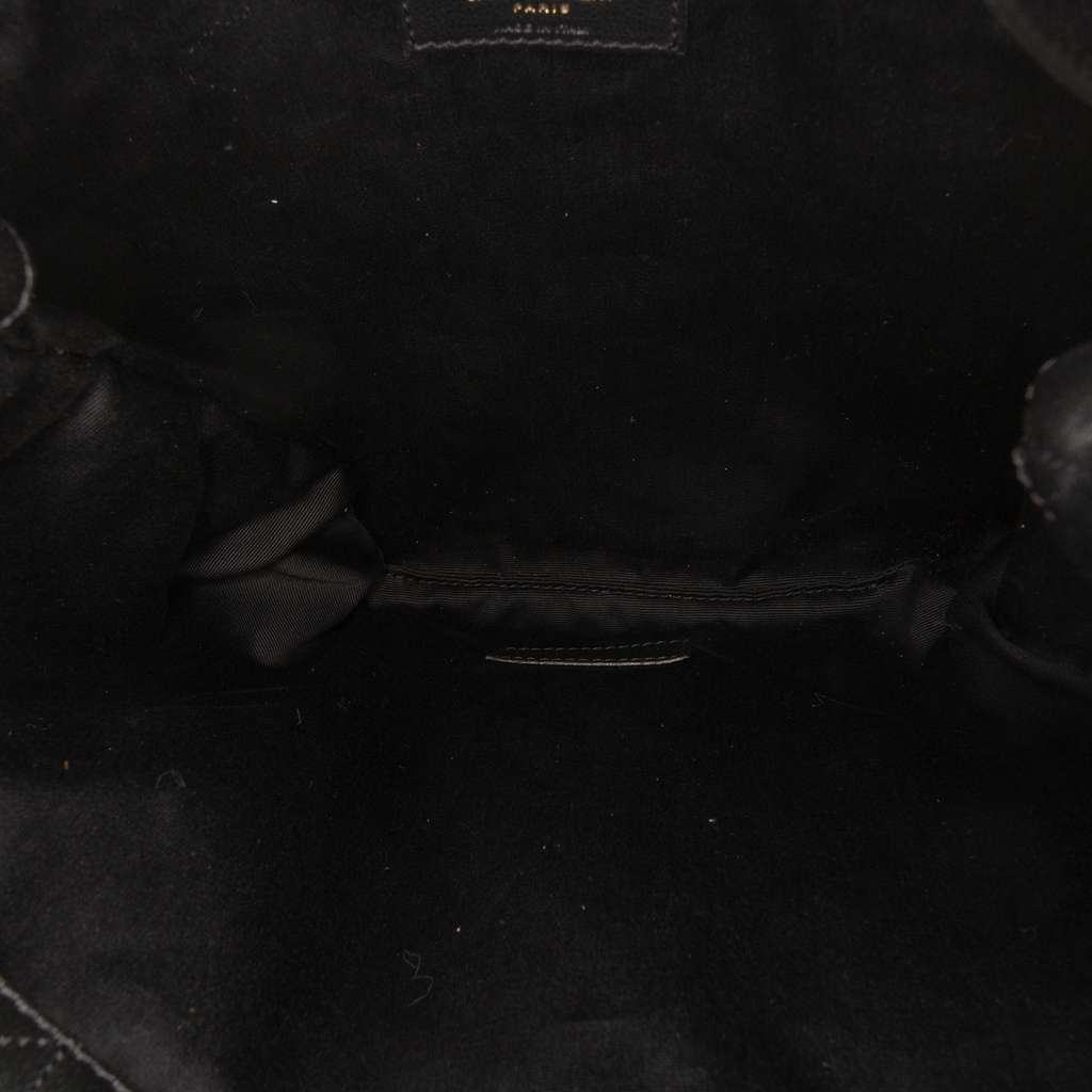 Saint Laurent Quilted Lambskin Jamie Pochon Tote Black Leather Good condition - Model View