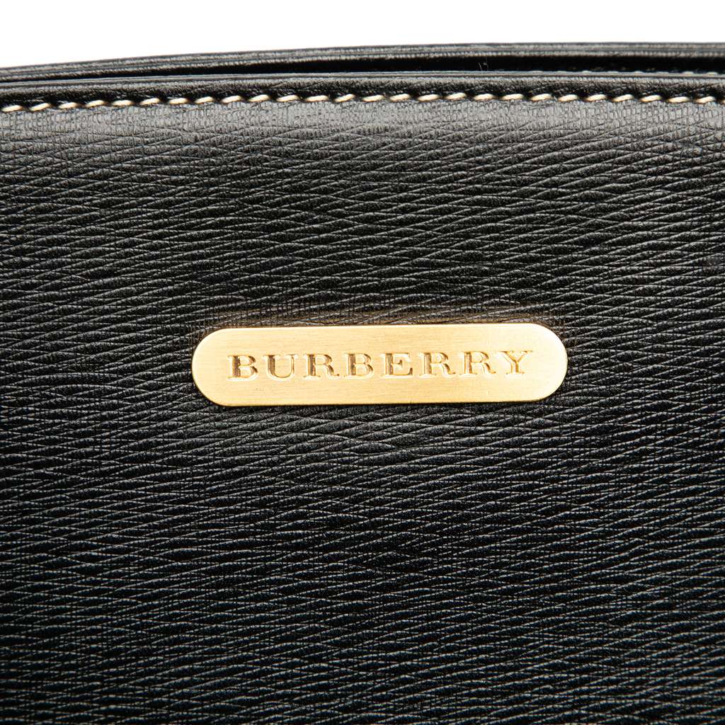 Burberry Leather Tote Black Leather Good condition - Box View