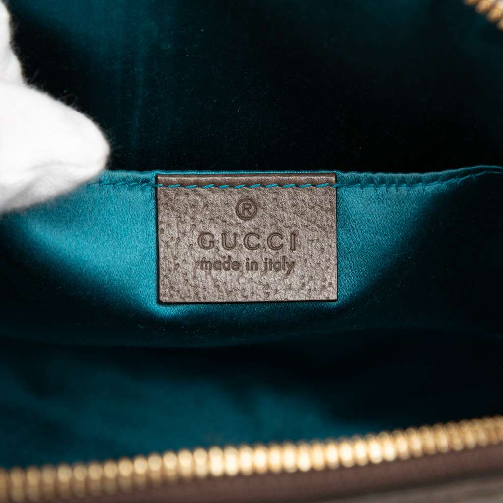 Gucci Small GG Supreme Web Ophidia Dome Crossbody Brown Canvas Good condition - Box View