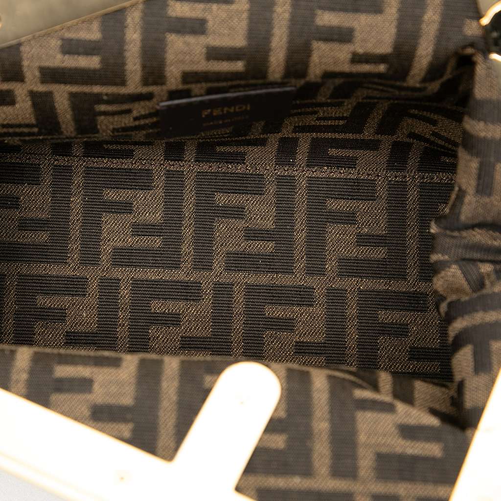 Fendi Small Nappa Fendi First Crossbody Brown Leather Good condition - Model View