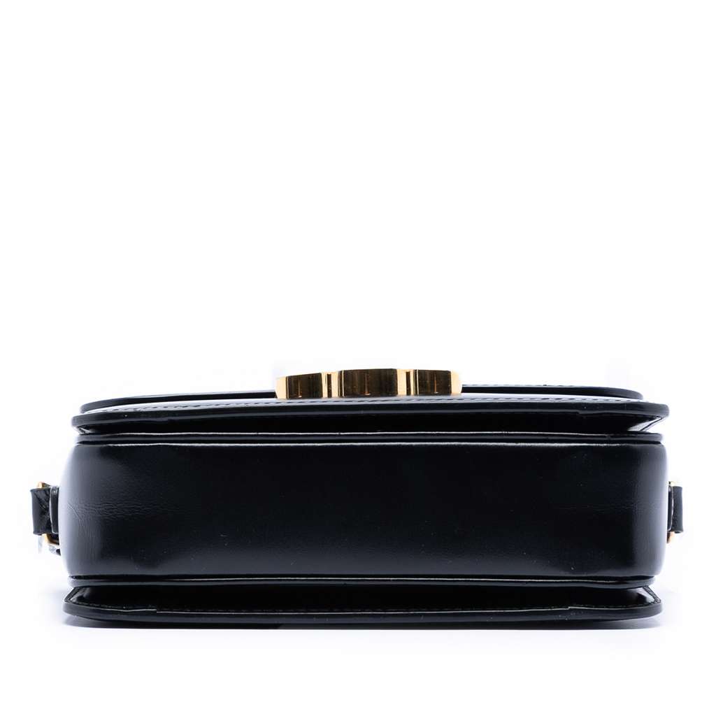 Celine Teen Shiny Calfskin Triomphe Crossbody Black Leather Good condition - Inside View