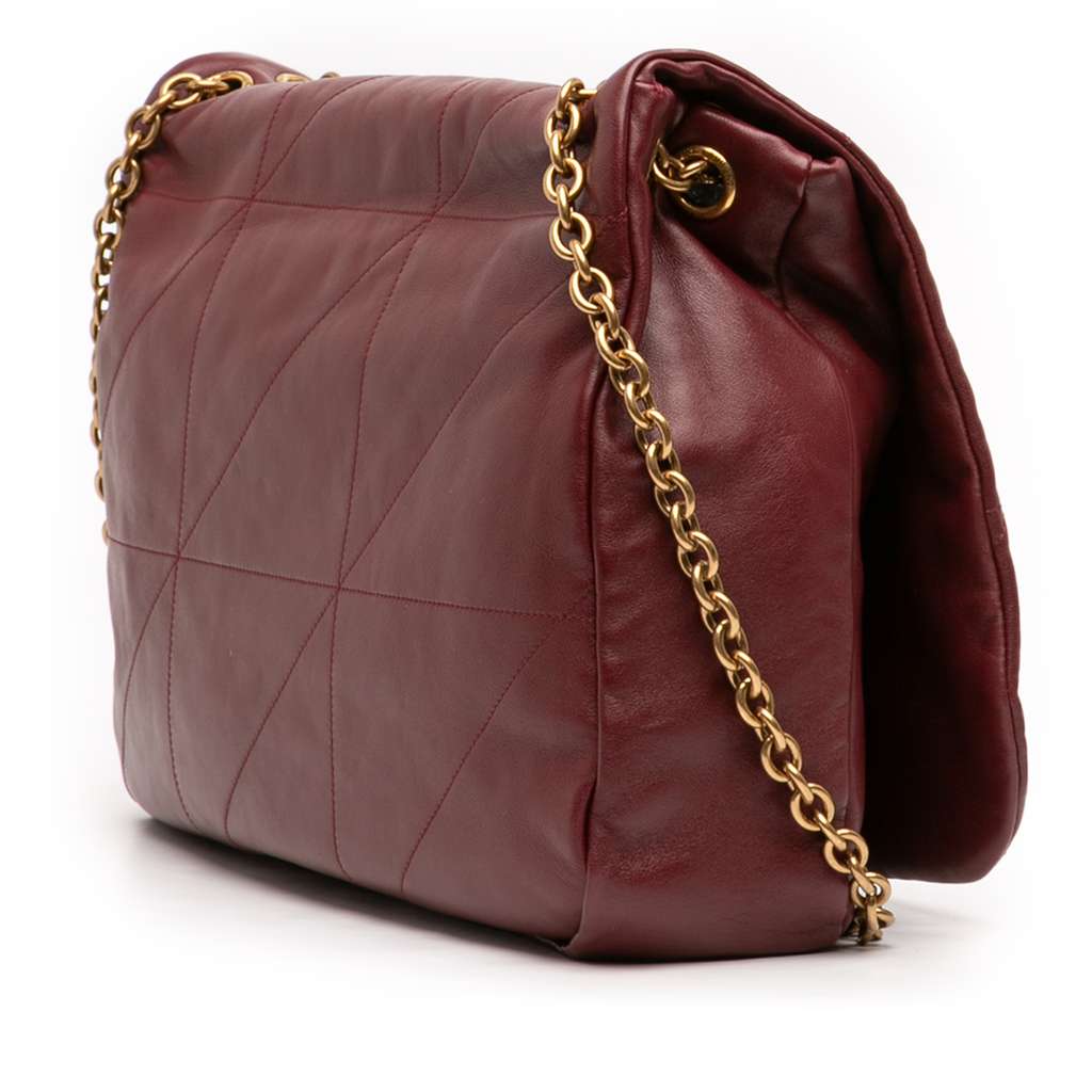 Saint Laurent Large Quilted Lambskin Jamie 4.3 Shoulder Bag Red Leather Good condition - Back View