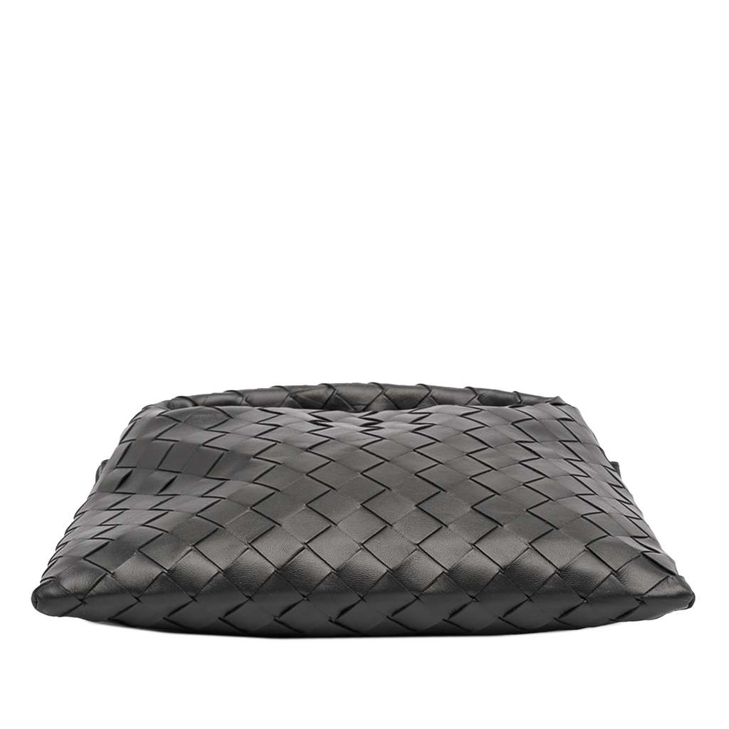 Bottega Veneta Mini Calfskin Intrecciato Hop Satchel Black Leather Good condition - Inside View