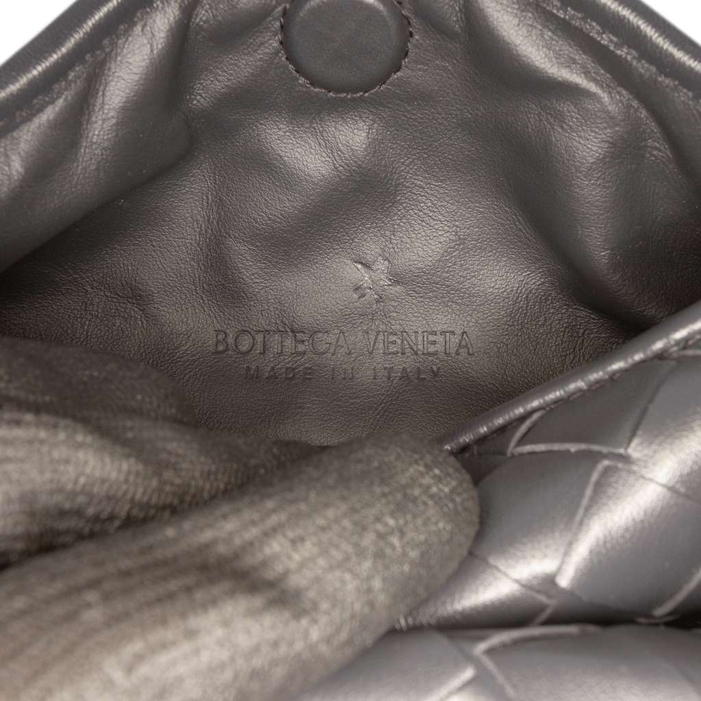 Bottega Veneta Mini Calfskin Intrecciato Hop Satchel Black Leather Good condition - Box View