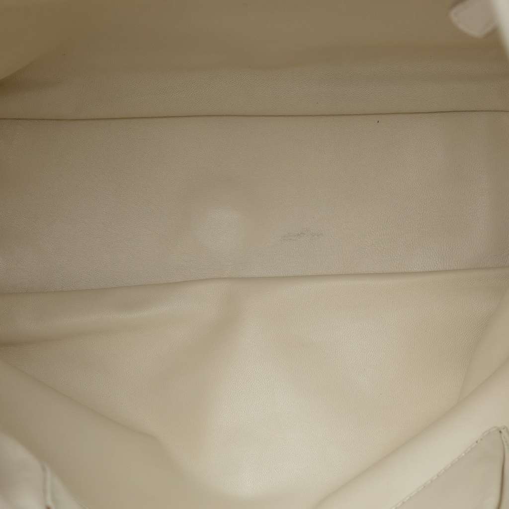 Dior Large Woven Lambskin Lady Dior Soft Shopping Tote White Leather Good condition - Model View