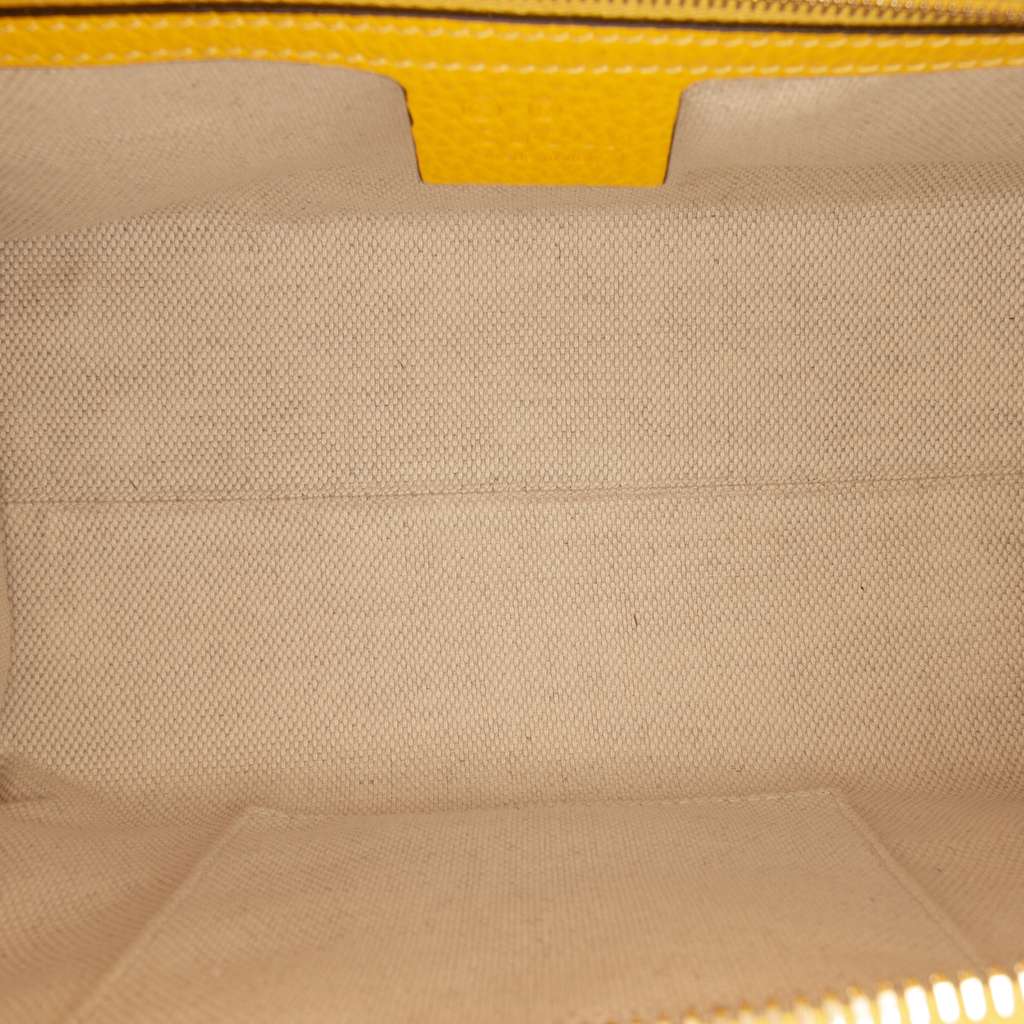 Gucci Medium Leather Soho Top Handle Convertible Tote Yellow Leather Good condition - Model View